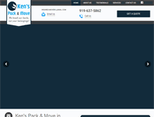 Tablet Screenshot of kenspackandmove.com